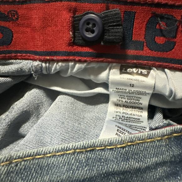 Levi's Boys 511 Slim Flex Stretch Jeans Adjustable Flex Waistband Youth Size 12 - Picture 5 of 5